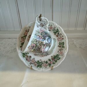 Adorable Royal Doulton Summer Tea Plate with Teacup